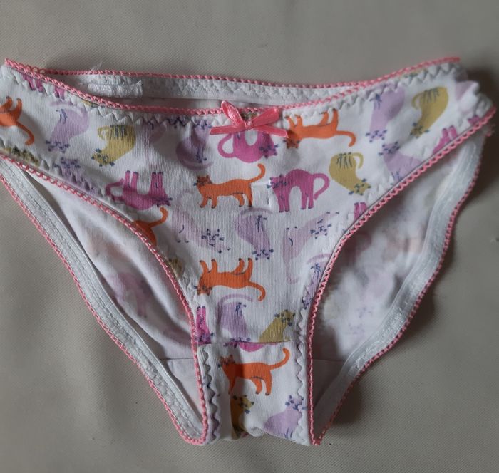 lot de 3 culottes fille DPAM - chats - 2 ans - 92 cm - photo numéro 3
