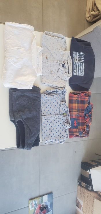 Lot de 5 chemises + gilet habillé 18 mois
