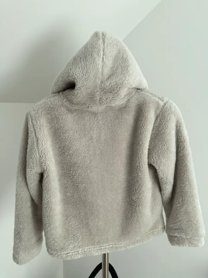 Pull sweat moumoute à capuche Lounge XS beige - photo numéro 11