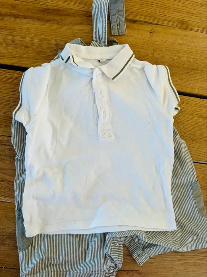 Salopette et son polo blanc - photo numéro 5