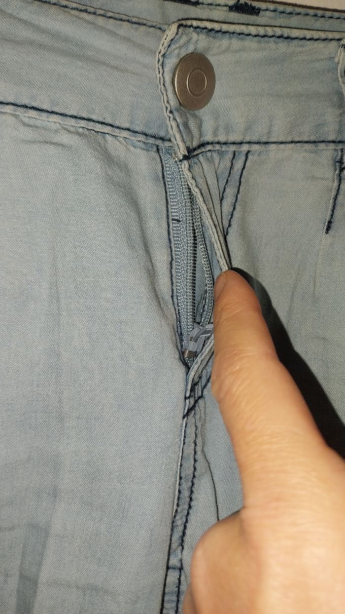 Pantacourt denim fille 6 ans Très bon état - photo numéro 5