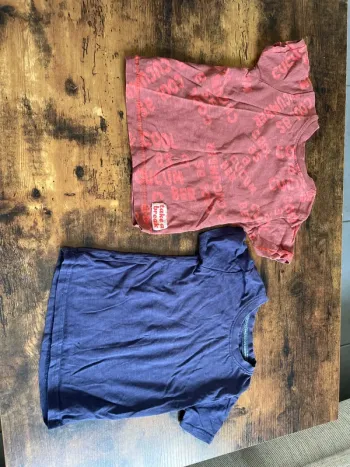 Lot de 2 teeshirt à manche courte garçon 18 mois