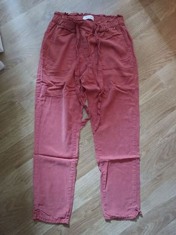 Pantalon rose foncé Promod 40