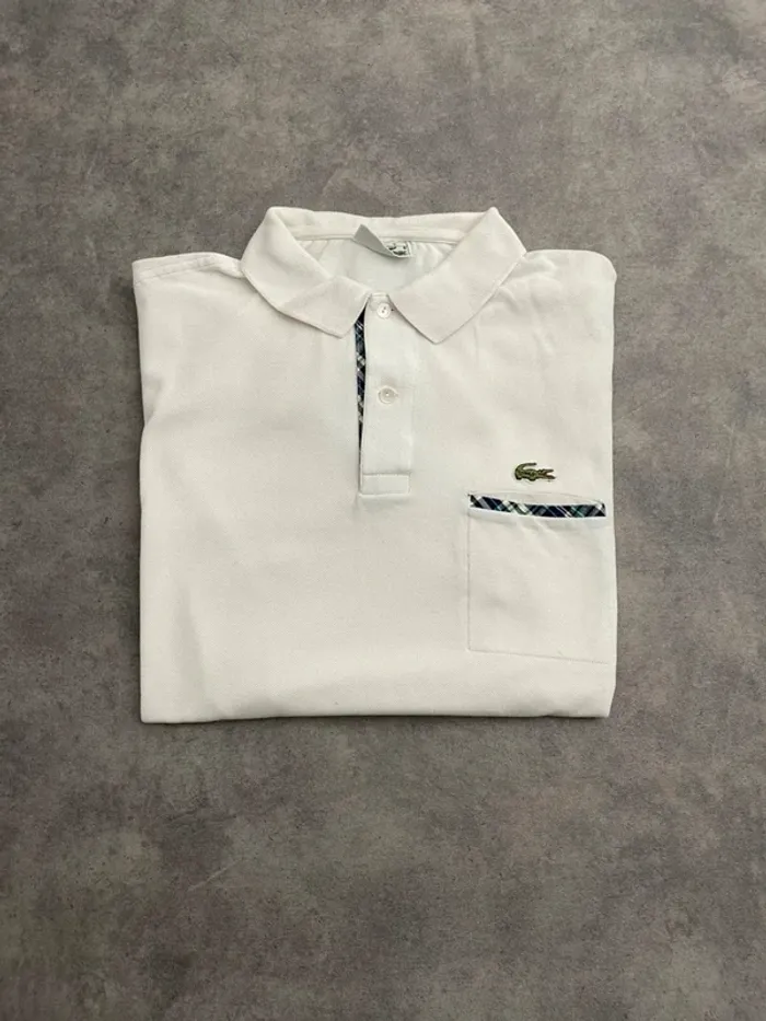 Polo Lacoste blanc