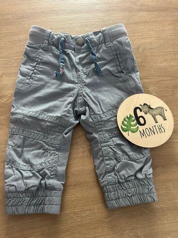 Pantalon toile gris