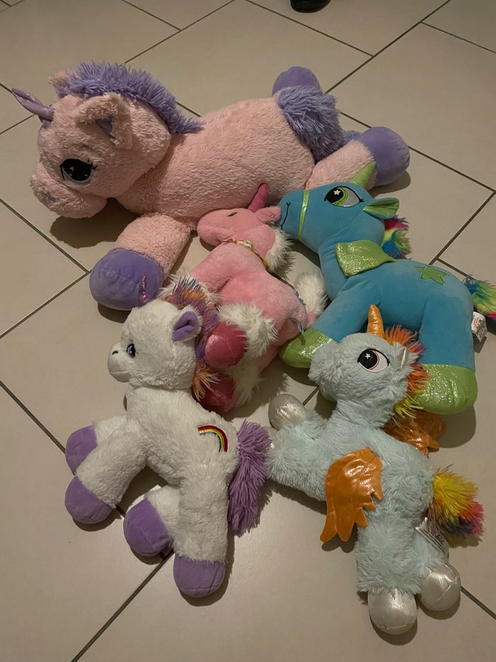 Lot peluche licorne