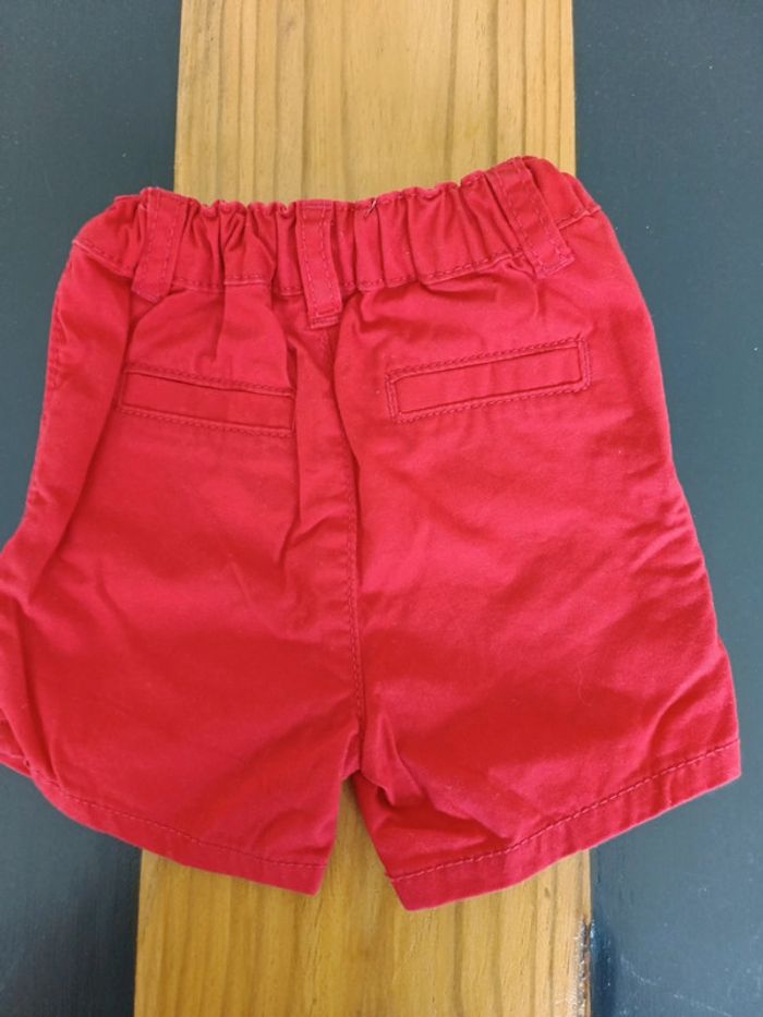 Short été garçon rouge - photo numéro 2
