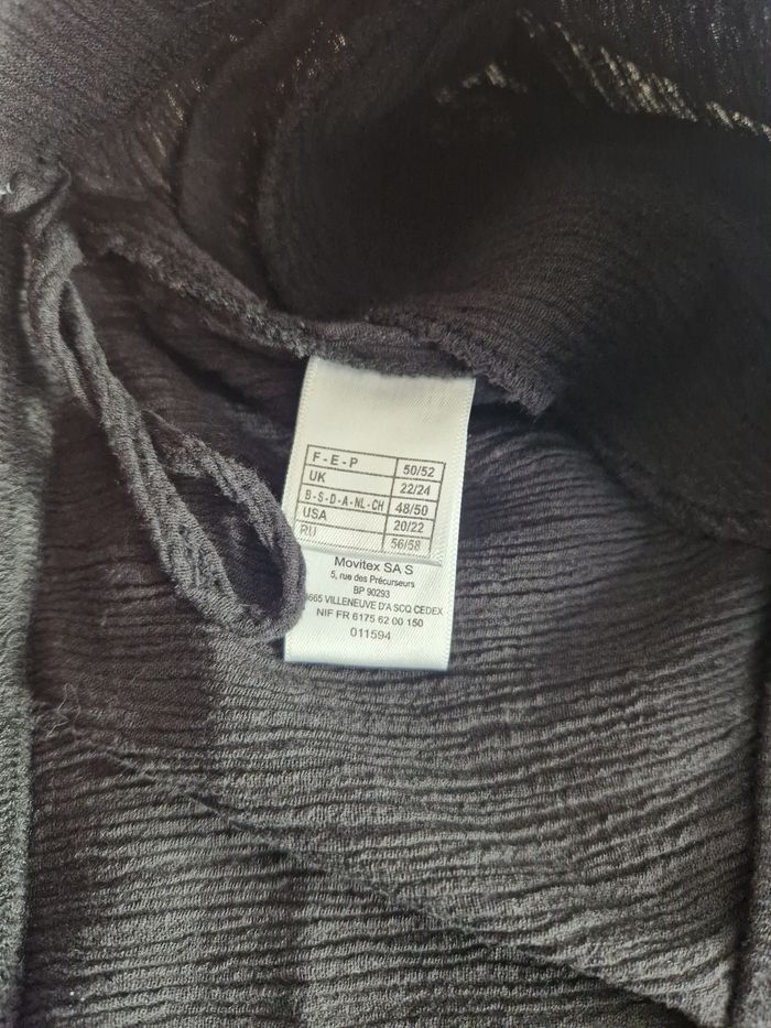 Pantalon noir drappé élastique Balsamik - photo numéro 7