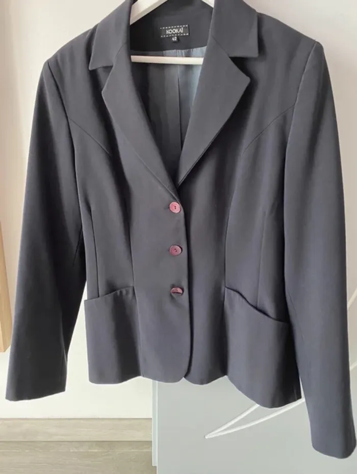 Veste blazer Kookai 42 bleu marine - photo numéro 4