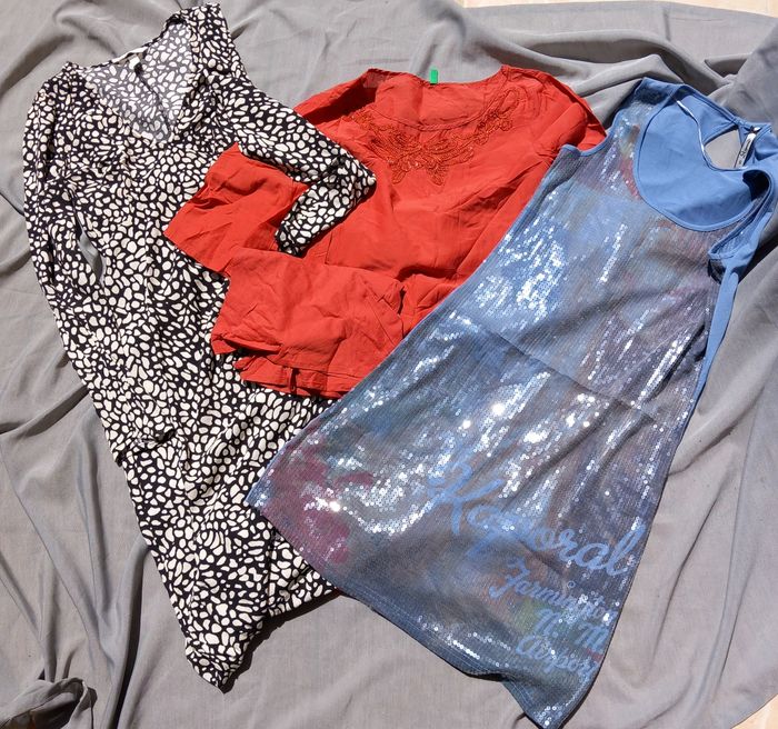 Lot 3 robes United Benetton Kaporal H&M