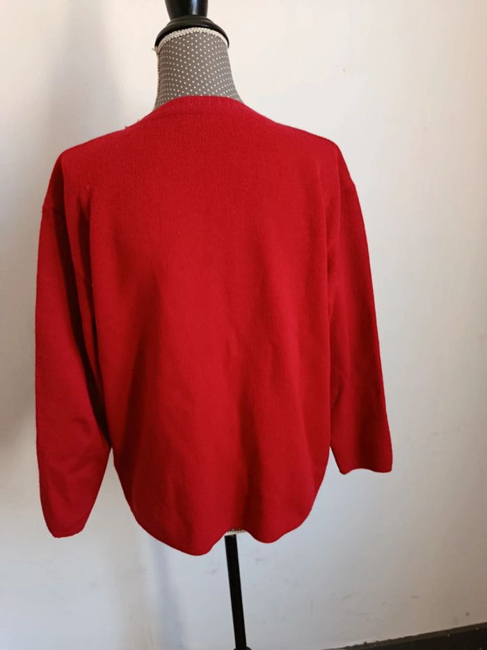 Pull épais rouge femme TelMail taille 42 - photo numéro 4