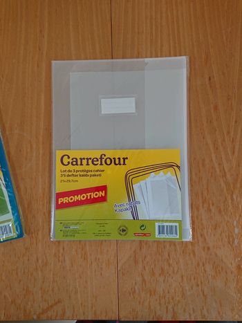 Lot de 3 protège-cahier grand format