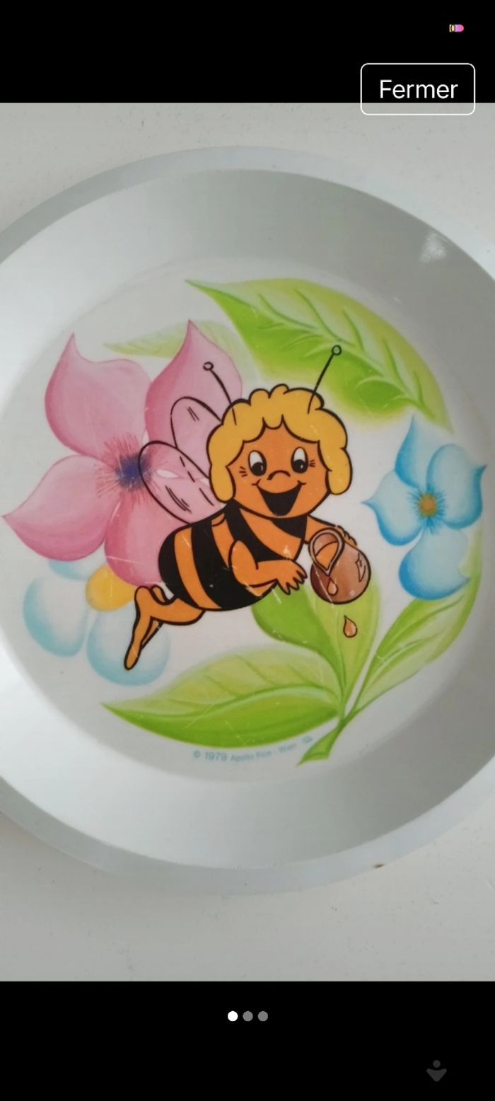 Assiette maya l'abeille - photo numéro 3