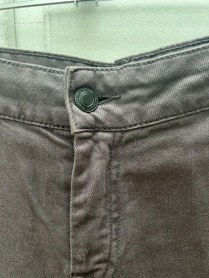 Jean pantalon pattes def d’éléphant marron - le comptoir des cotonniers taille 40 davage - photo numéro 4