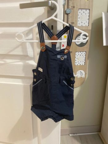 Salopette courte garçon