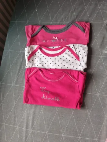 Lot 3 body longues manche