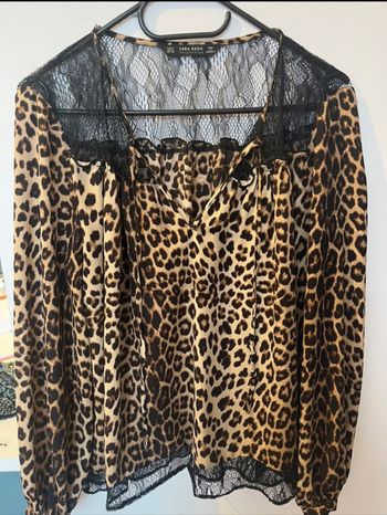 blouse léopard zara