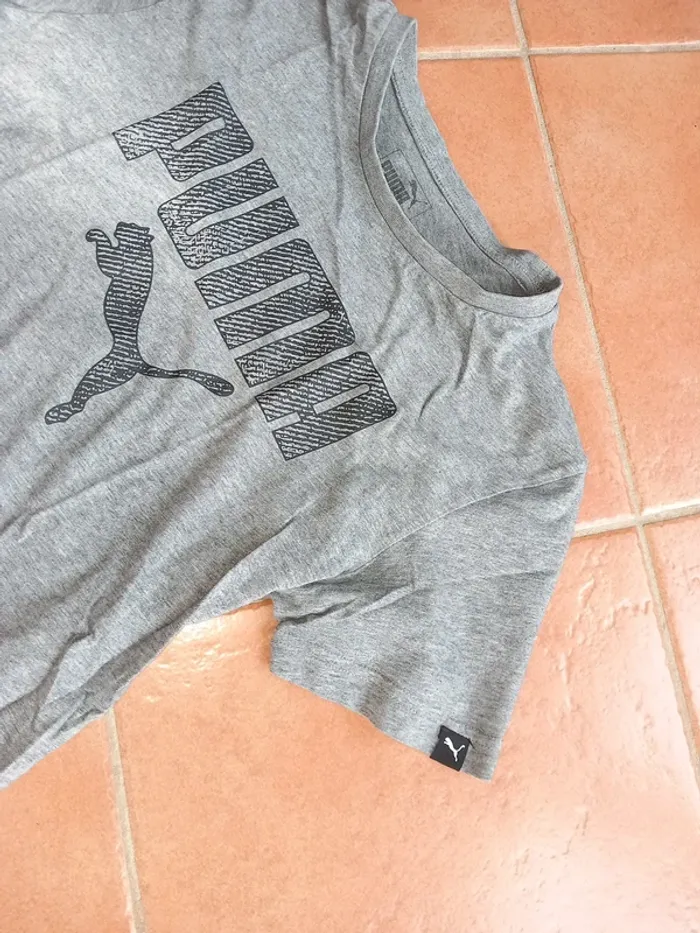 T-shirt Puma gris - photo numéro 2