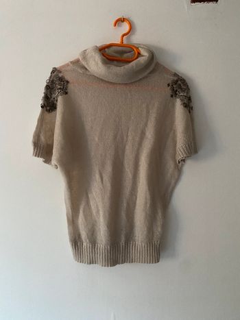 Pull beige à col roulé Taille S