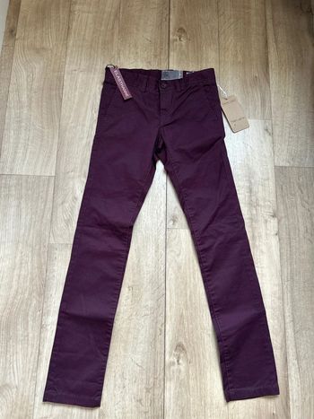 Jeans chino Teddy Smith pourpre 12ans
