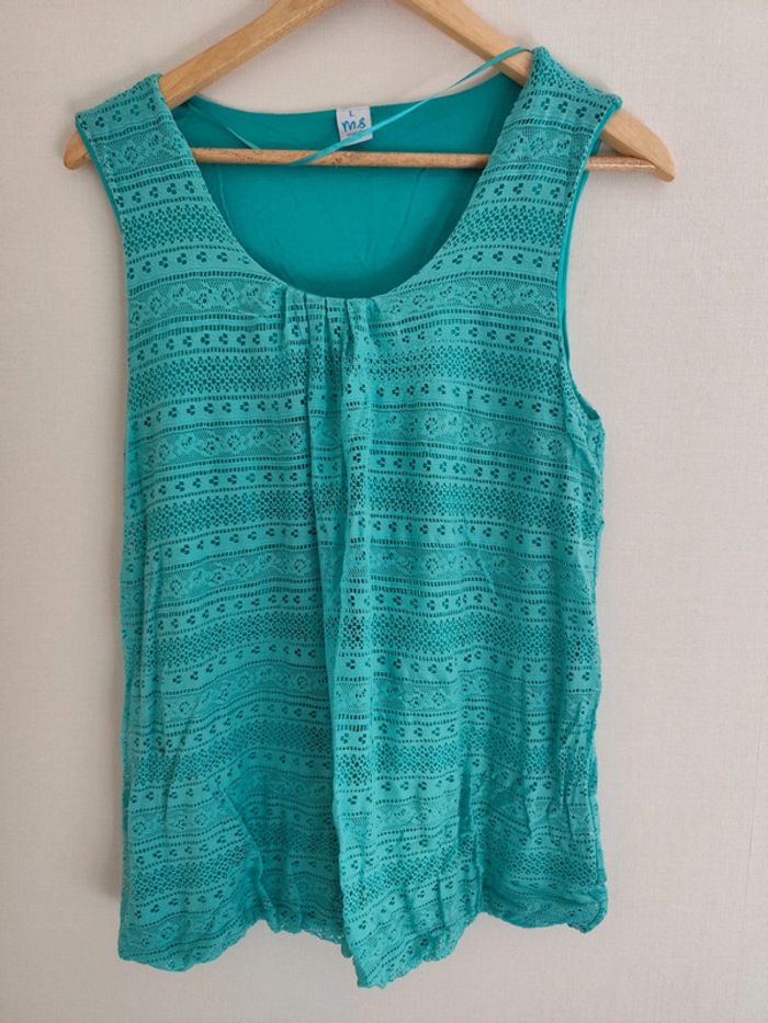 Débardeur turquoise - photo numéro 2