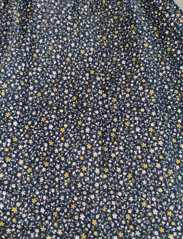 Robe fleurs moutarde - photo numéro 2