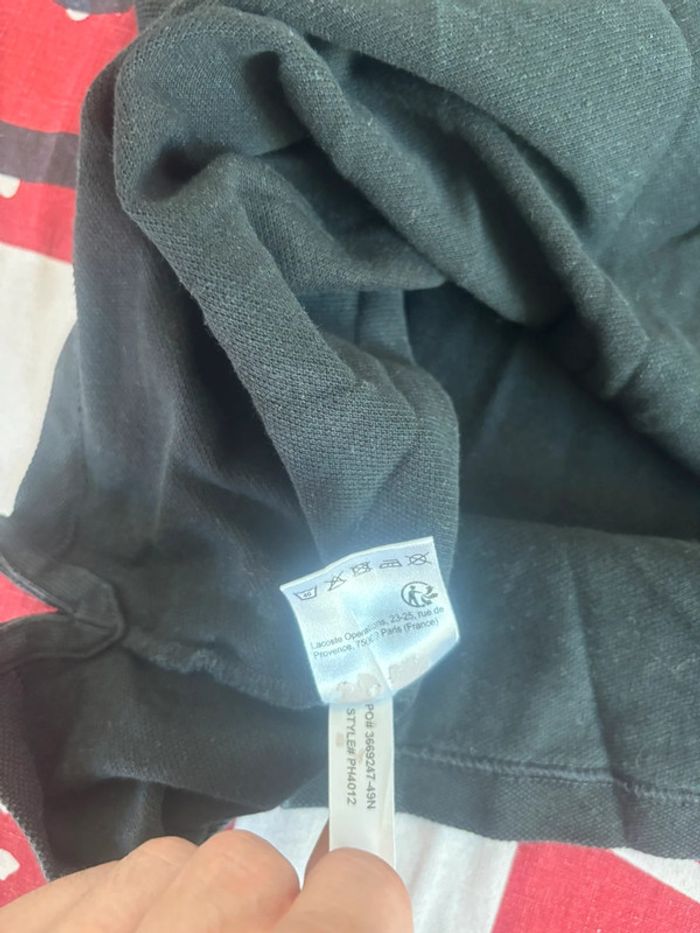 Polo Lacoste vintage noir taille M - photo numéro 9