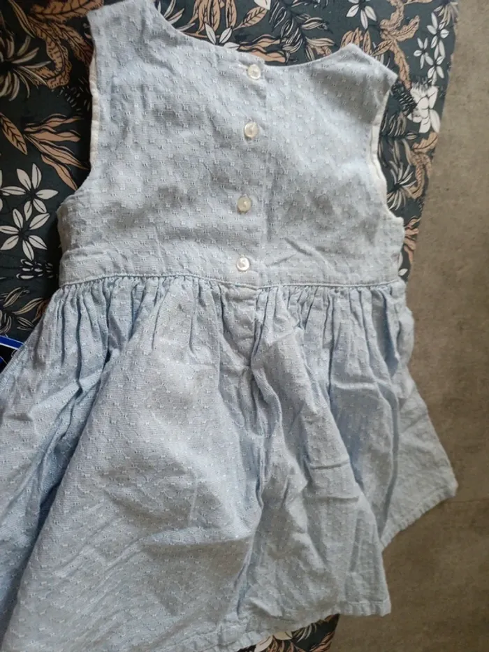 Robe bleue Fagottino 86cm - photo numéro 3