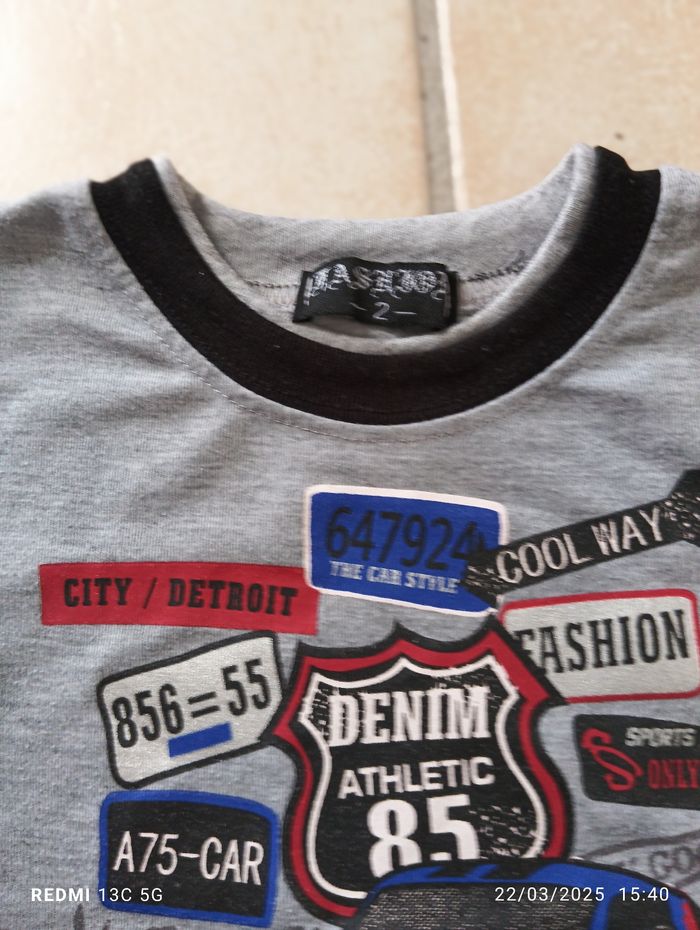 T-shirt manches courtes Fashion taille 2 ans - photo numéro 2