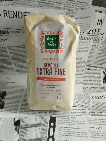 Semoule extra fine 1kg grain de frais bio