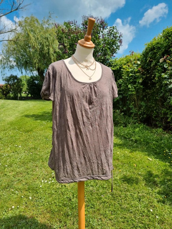 Armand Thiery blouse marron * taille 4 *