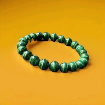 Bracelet en perles naturelles malachite