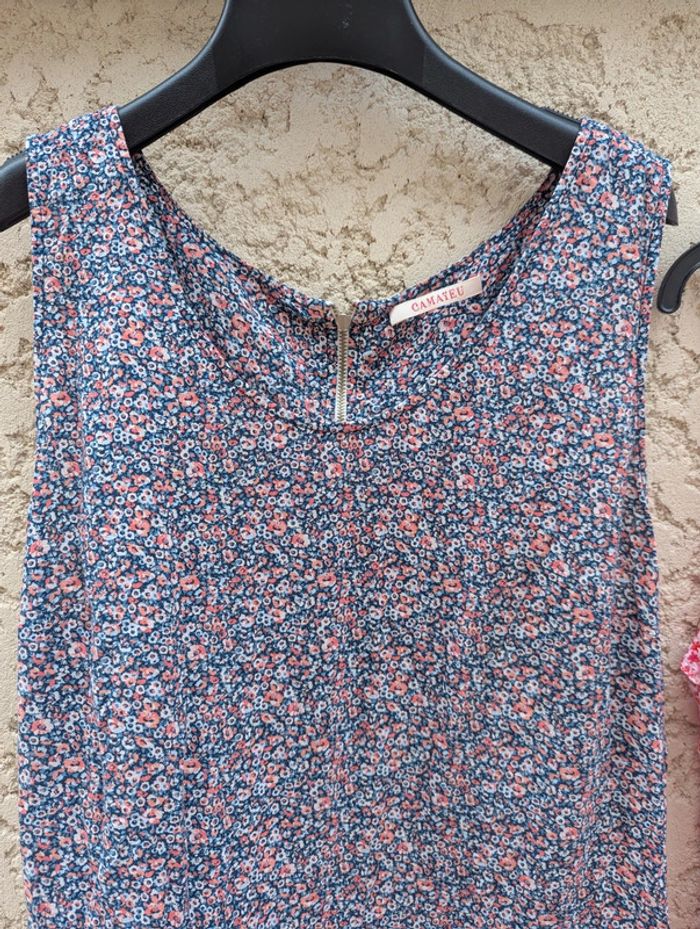 Lot de 3 tops/ blouse femme sans manches taille 42-44 en parfait état - photo numéro 9