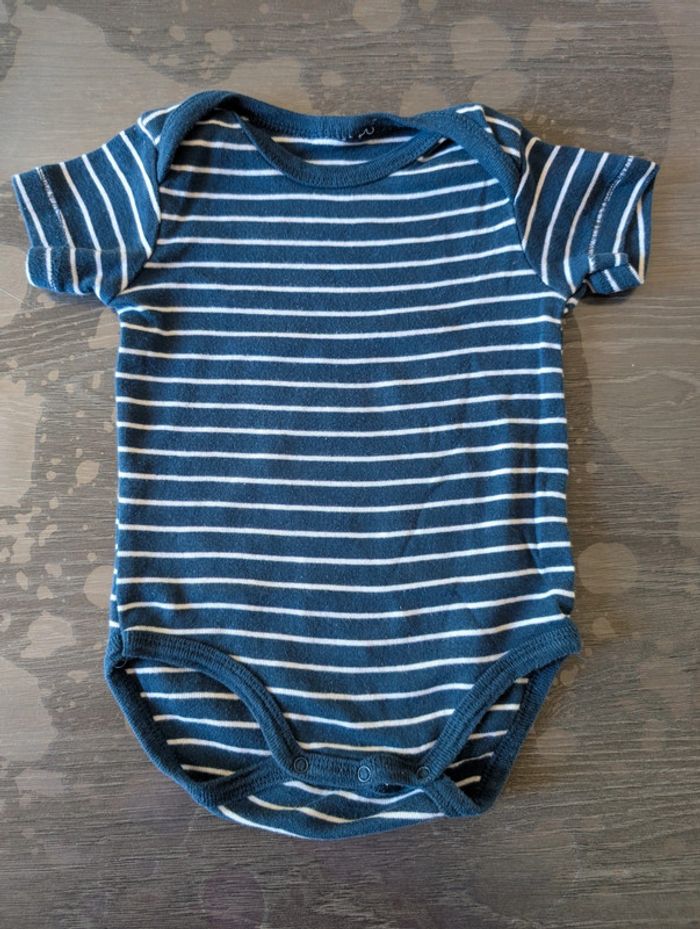 Body manches courtes rayé