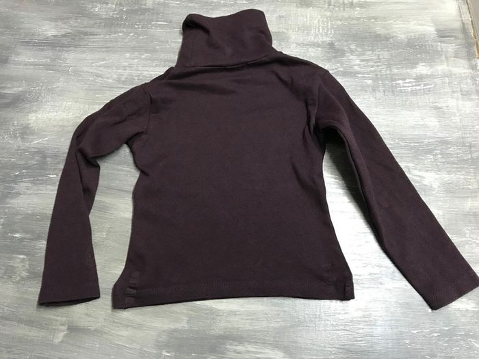 Pull à col roulé mauve foncé - photo numéro 3