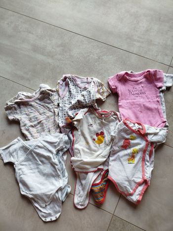 Lot body manches courtes 12 mois