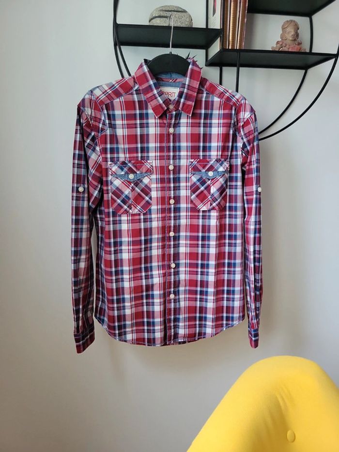 Chemise homme à carreaux esprit