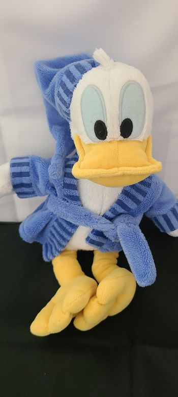 Peluche Donald NICOTOY Disney peignoir bleu