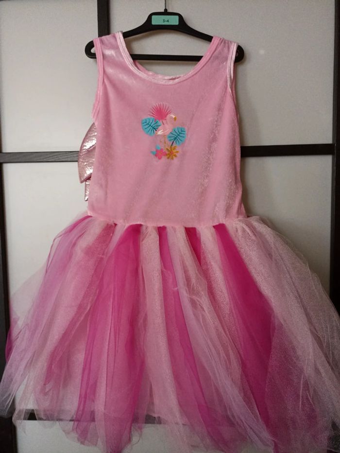 Robe tutu flamand rose 7-8 ans