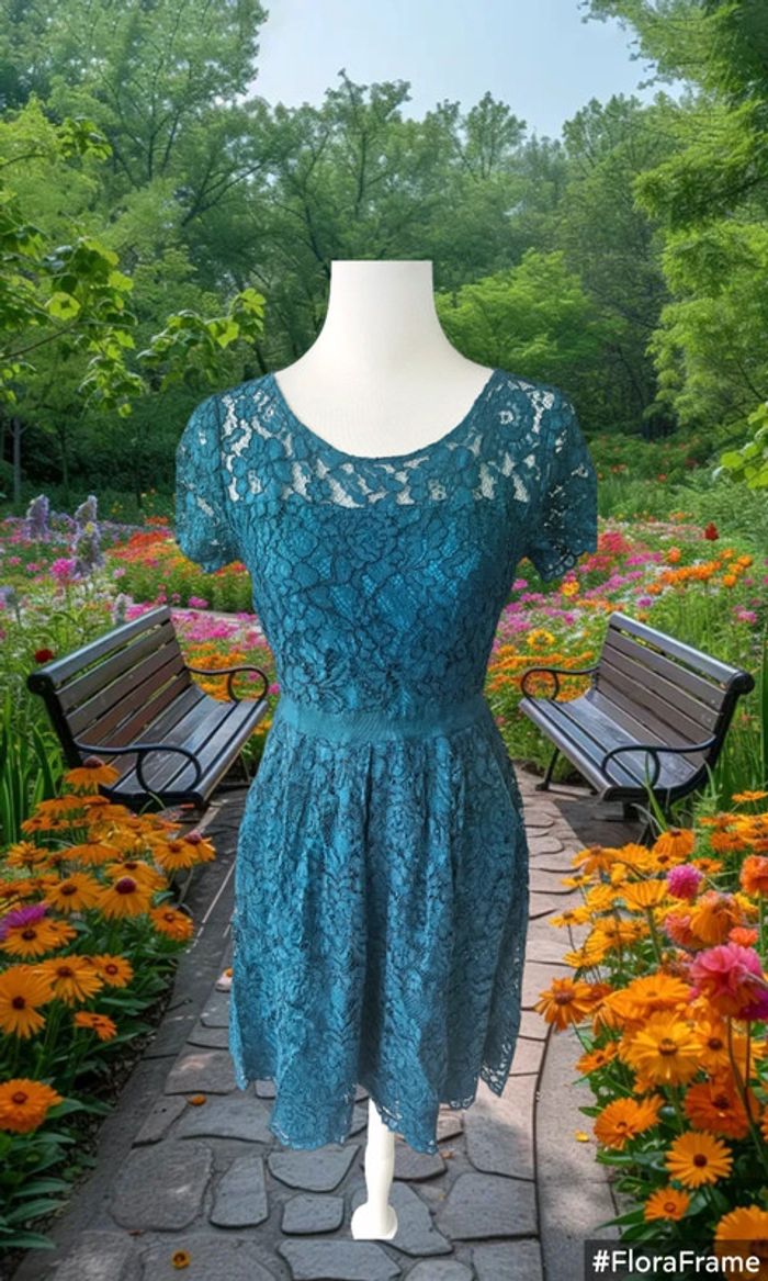 Robe en dentelle, Motivi, taille 40 - photo numéro 3
