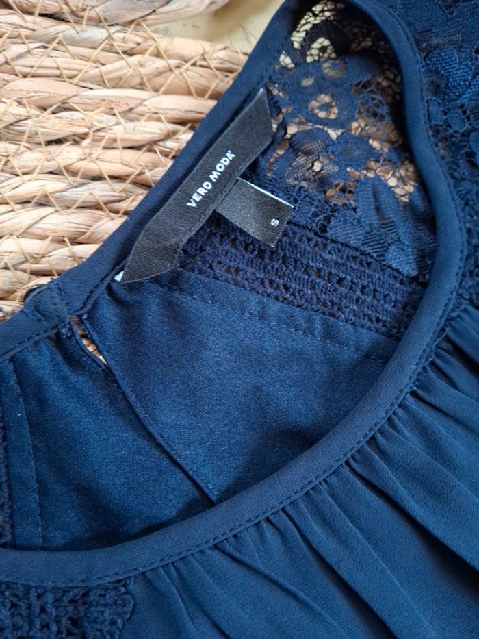Vero Moda robe bleue taille S - photo numéro 4