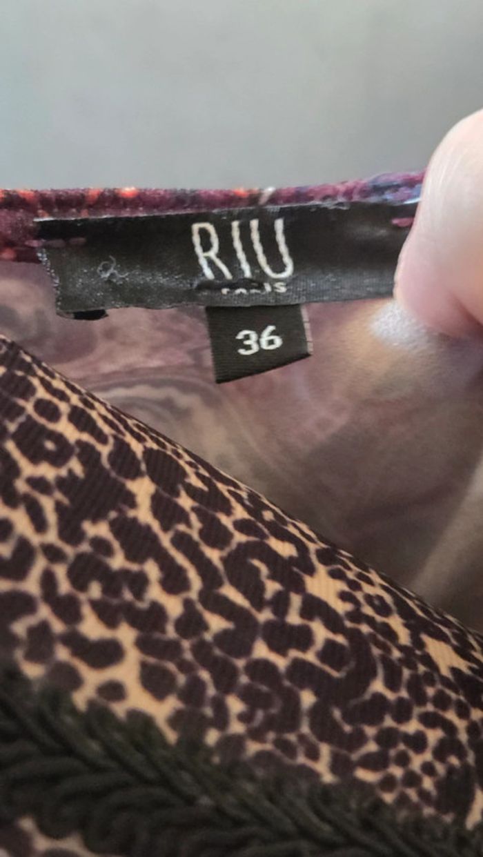 Robe de chez Riu taille 36 violet avec motif. - photo numéro 5