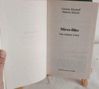 Mères-filles  une relation à trois Caroline Eliacheff Nathalie Heinich