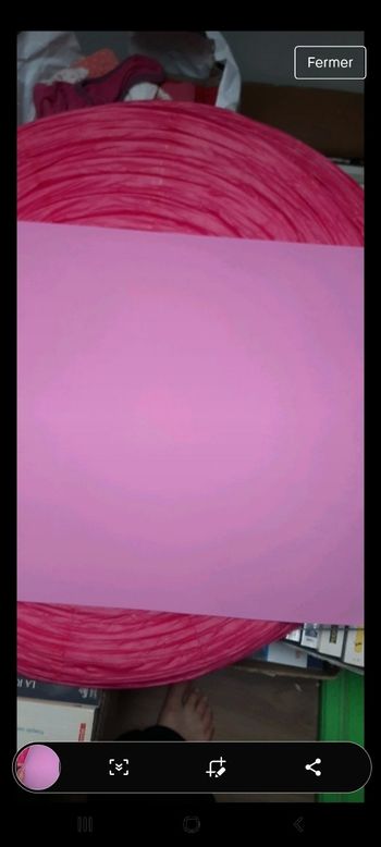 1 feuille en mousse rose 40 sur 40cm