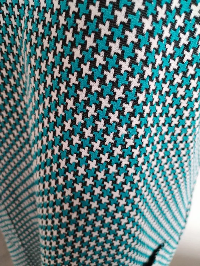 Robe rétro Pull & Bear avec poches Turquoise - photo numéro 7
