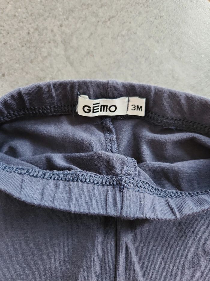 Legging bleu marine 3 mois Gemo - photo numéro 2
