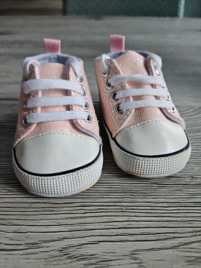 Basket rose paillettes - photo numéro 2