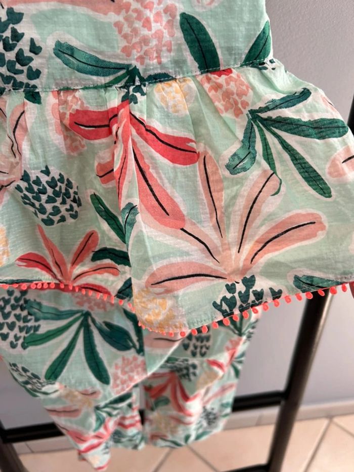 Combinaison été fleuris - Catimini - 3 ans - photo numéro 8