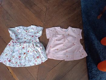 Lot 2 blouses taille 12 mois