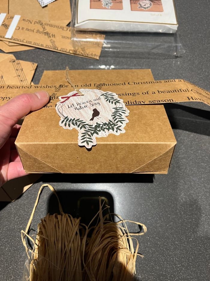 🎁 Lot de 14 Boîtes Cadeaux Élégantes (Kraft & Anthracite) - photo numéro 6